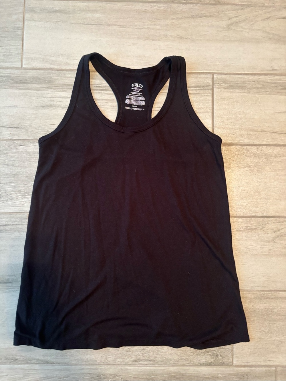 Black Racerback Tank Top, Small
